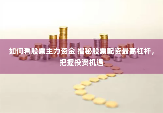 如何看股票主力资金 揭秘股票配资最高杠杆，把握投资机遇